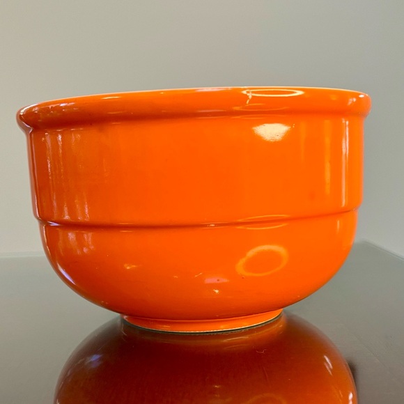 Waechtersbach Orange 6 Inch Serving Bowl Vintage 1970s Excellent - Picture 3 of 12
